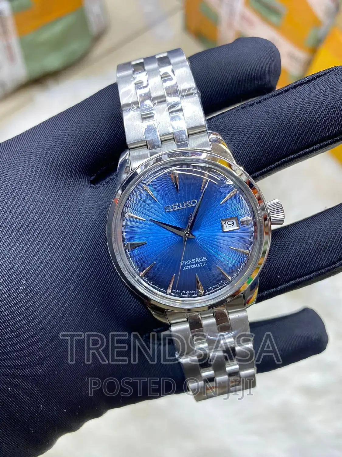 Seiko Presage Stainless Steel Blue Dial Watch