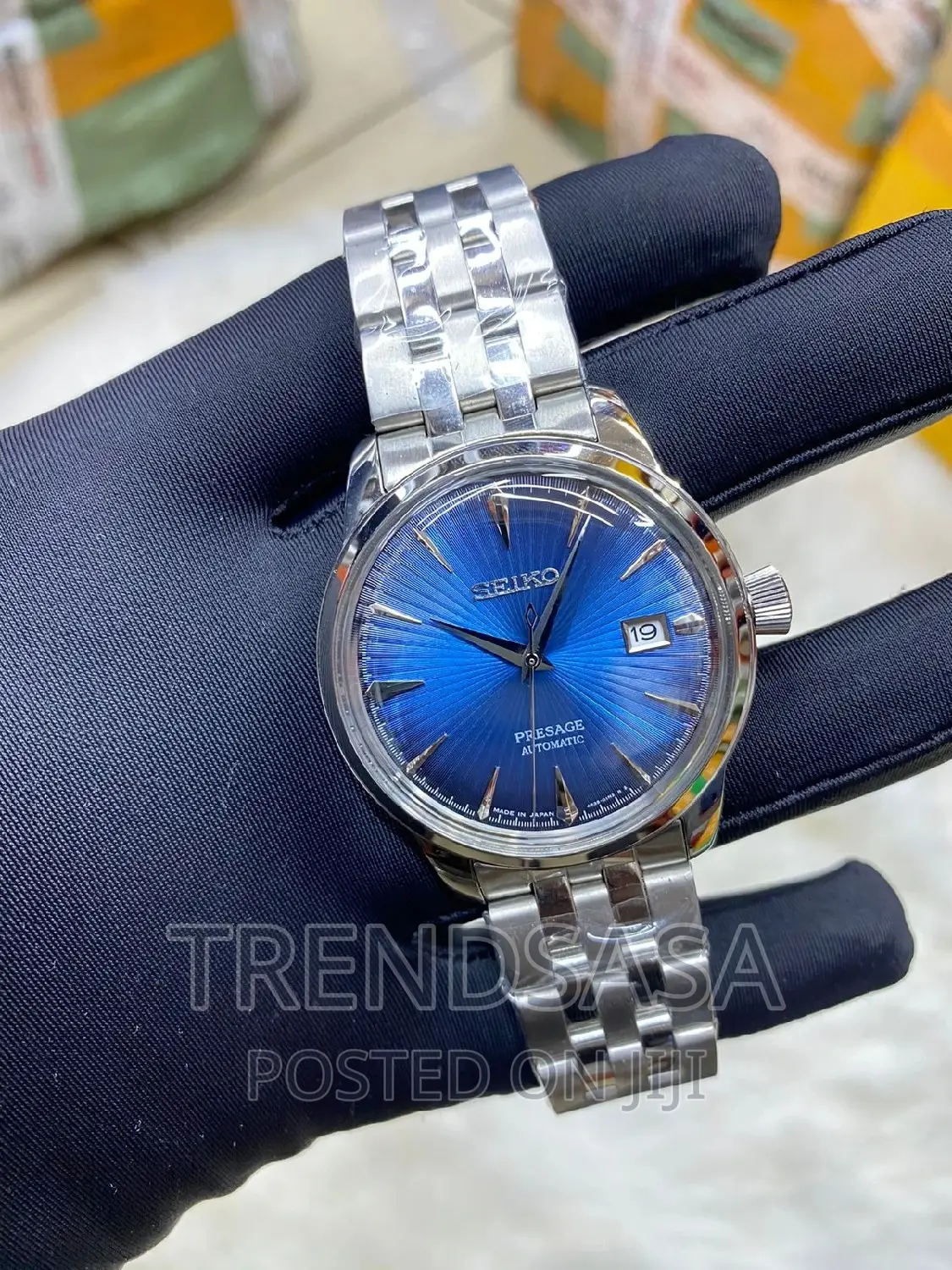 Seiko Presage Stainless Steel Blue Dial Watch