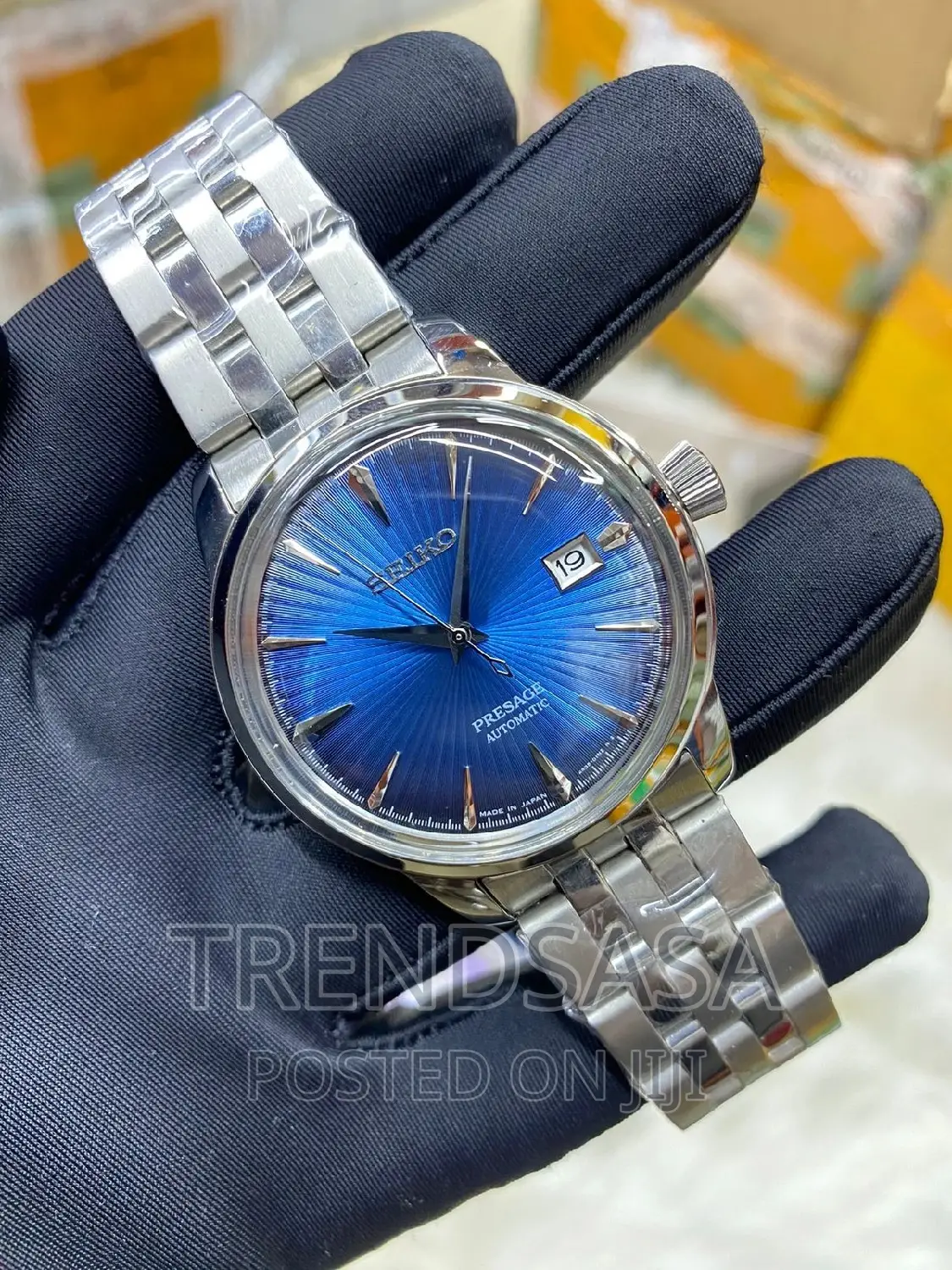 Seiko Presage Stainless Steel Blue Dial Watch