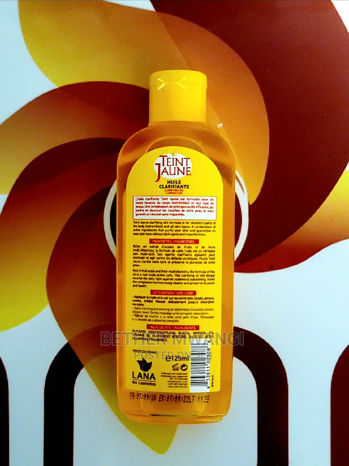 Teint Jaune Clarifying Oil in Kenya