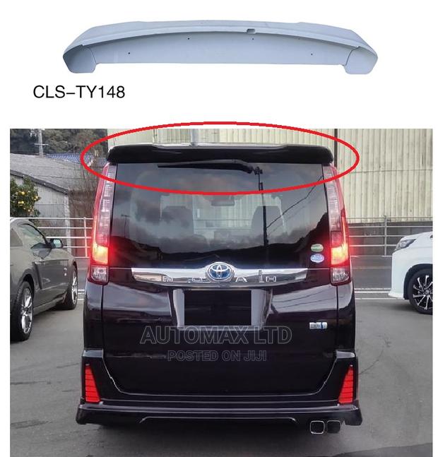 Toyota Noah /Voxy, Hybrid X. Yr2016. Rear Roof Boot Spoiler