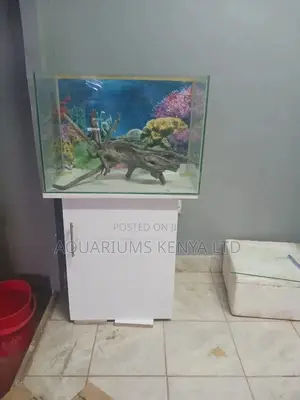 Wine Glass Aquarium With Bottom Cabinet