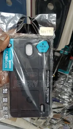 Anti-Shock Texture Tough Shockproof Case for Nokia 1 Plus