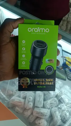 Oraimo Bullet 48 Ultra Fast Car Charger Dual Ports - OCC-73D