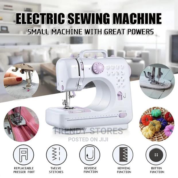 Mini Electric Sewing Machine With , 2 Speed With Foot Pedal