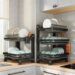 3 Tier Carbon Steel Dish Rack