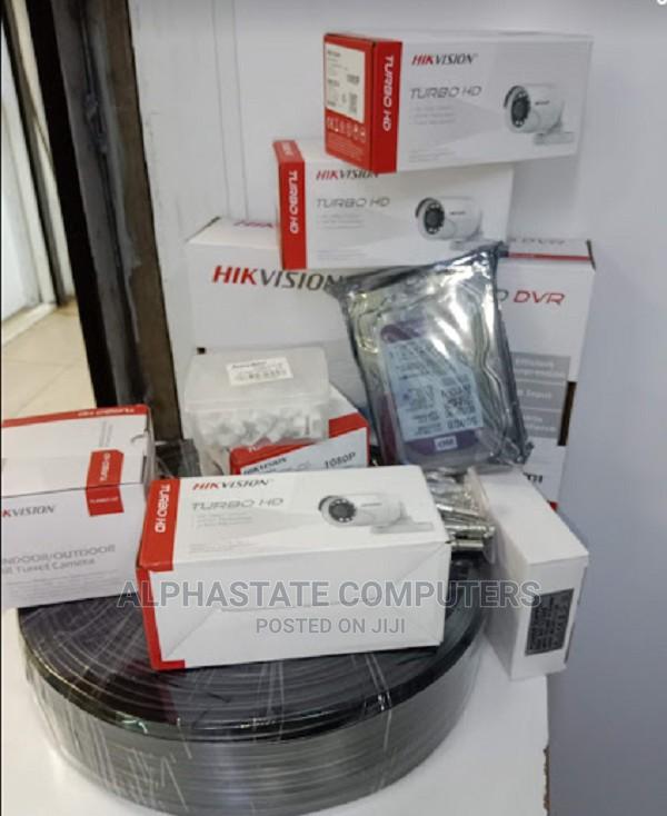Unique Hikvision 3 Cctv Cameras Complete Security System Kit - main view