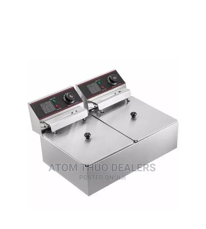 WNGREAT 6L+6L Double Electric Chips Deep Fryer Machine
 
