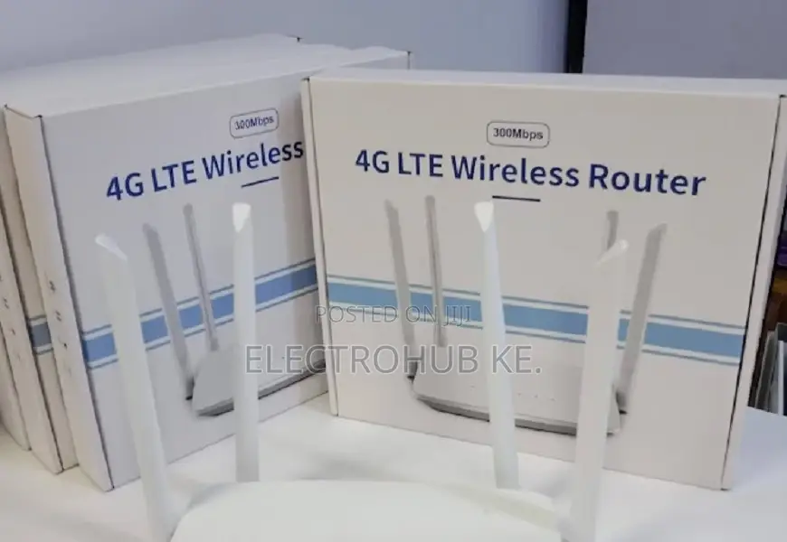 Wireless Router With 4 High-Gain External Antennas SIM Card