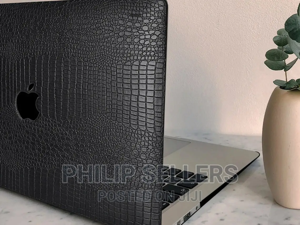 3D Black Crocodile Leather Hard Case Cover for Macbook Air 1