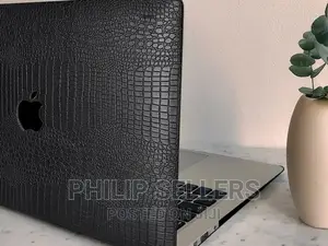 3D Black Crocodile Leather Hard Case Cover for Macbook Air 1