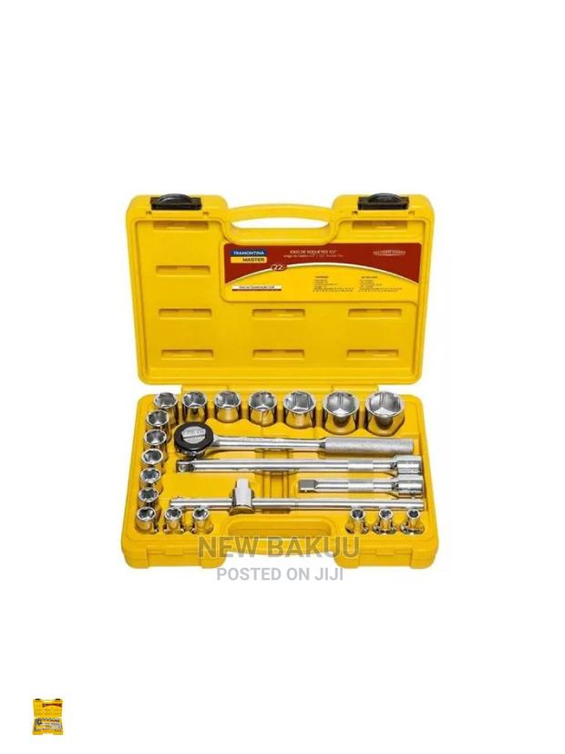 TRAMONTINA 43610/022 22PCS Socket Wrench Tool Set 1/2" Sock