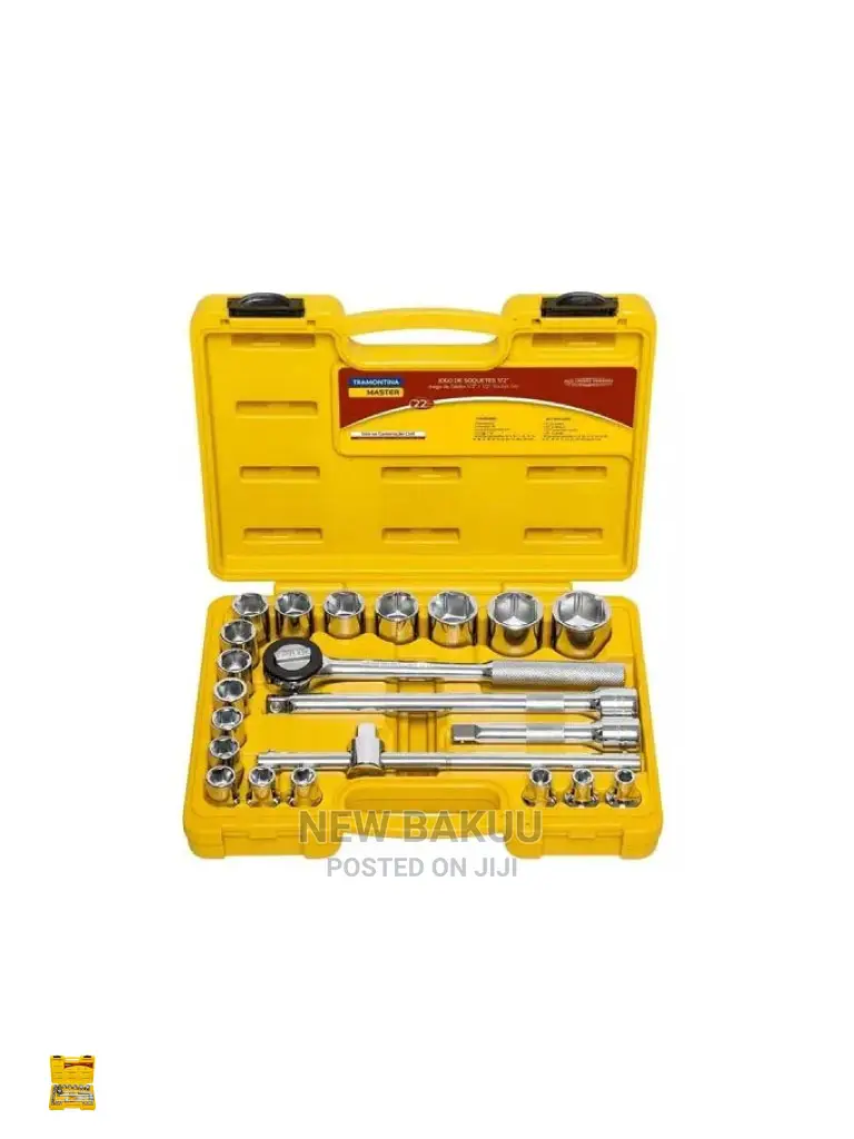 TRAMONTINA 43610/022 22PCS Socket Wrench Tool Set 1/2" Sock