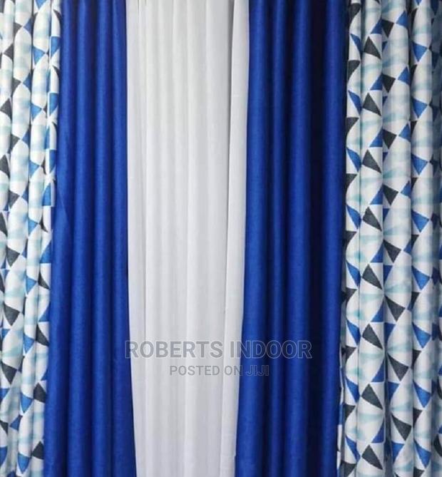 Elegant Blue Curtains - thumbnail 2