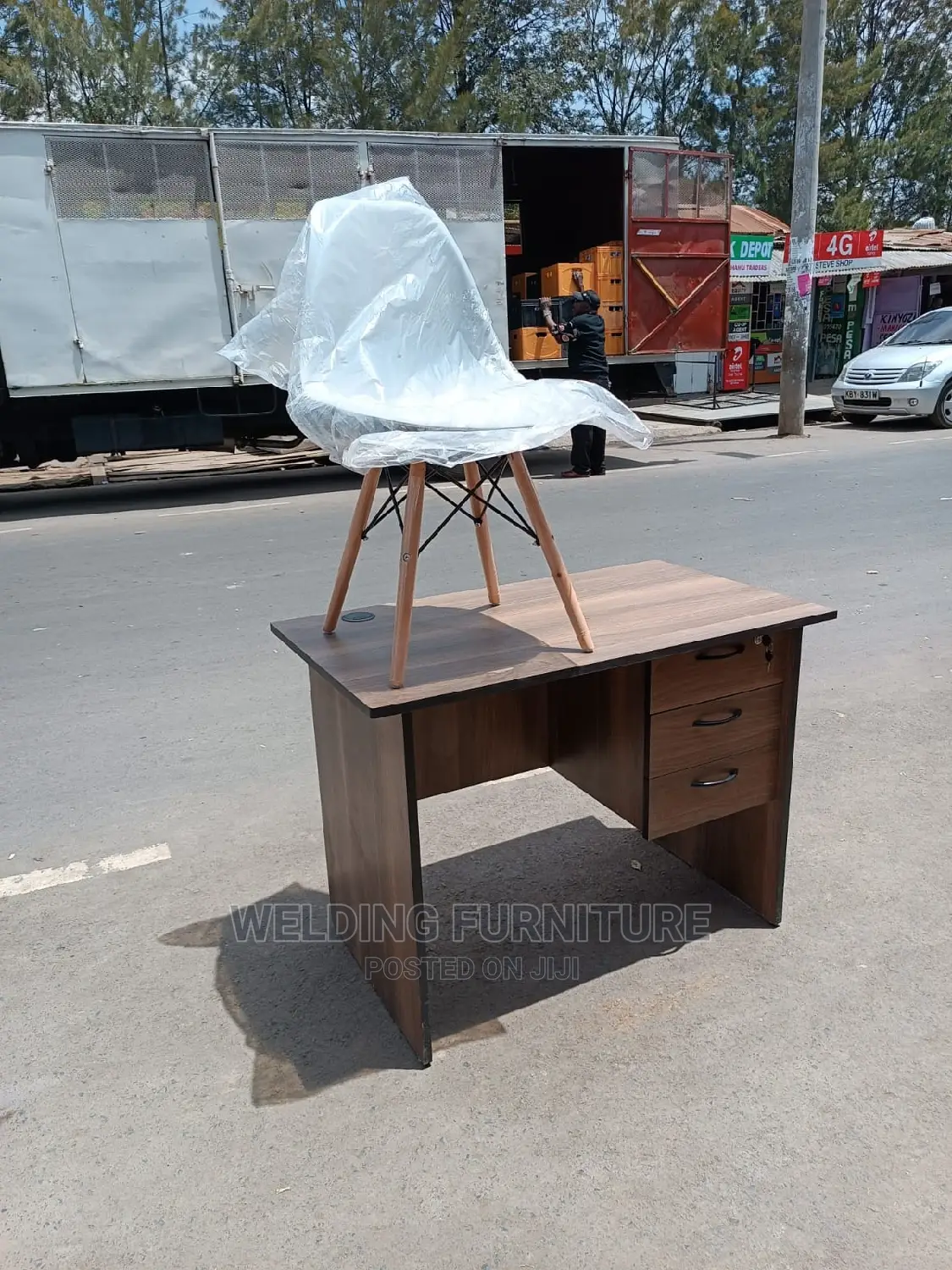 Eames Chairs, Desk Available Also