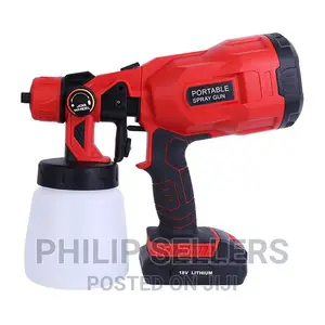 Cordless Electric Spray Gun Paint Sprayer High Pressure Powe