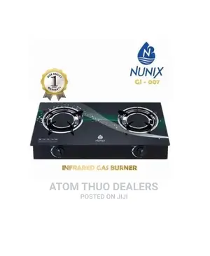 Nunix Auto Ignitionglass Top Infrared Gas Stove Doubleburner