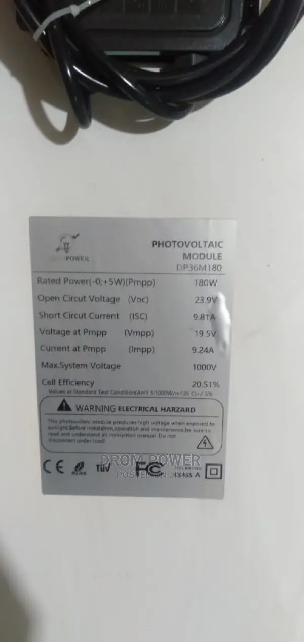 Solar Panel 180w Mono Drom