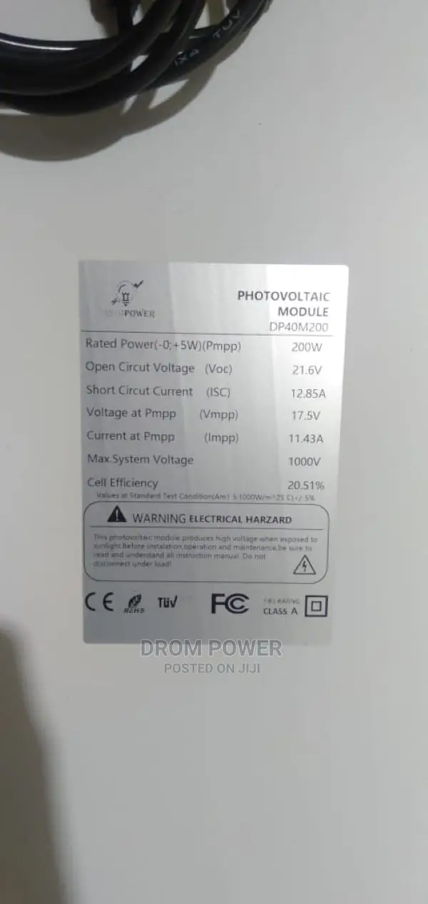 Solar Panel Drom 200w