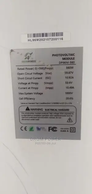 Solar Panel Drom 560w Mono