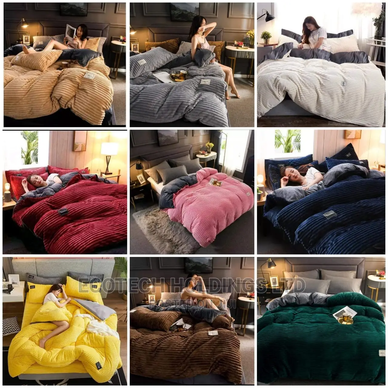 Velvet Duvets Sets Size 6 by 7