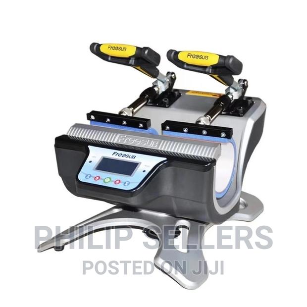 Double Station Heat Press Sublimation Machine Coffee Cup Mag - thumbnail 3
