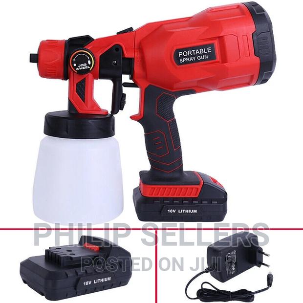 Cordless Electric Spray Gun High Pressure Paint Sprayer Tool - thumbnail 5