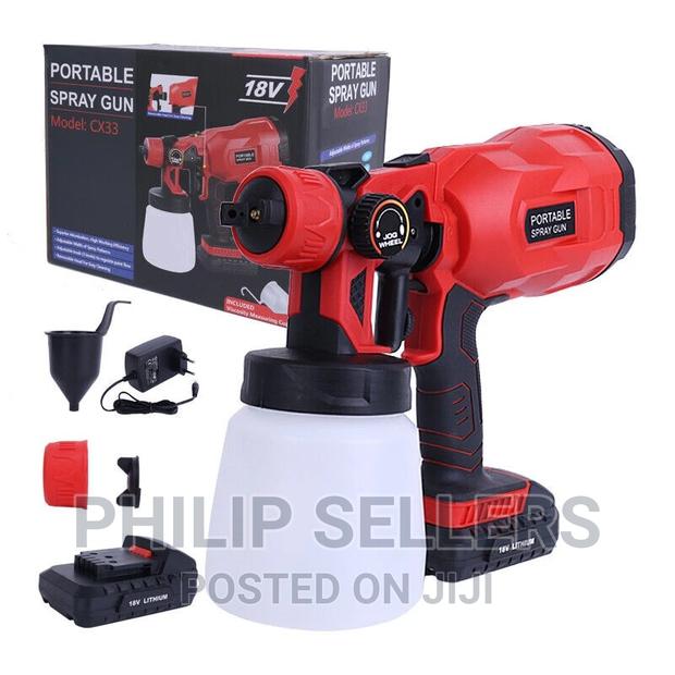 Cordless Electric Spray Gun High Pressure Paint Sprayer Tool - main view