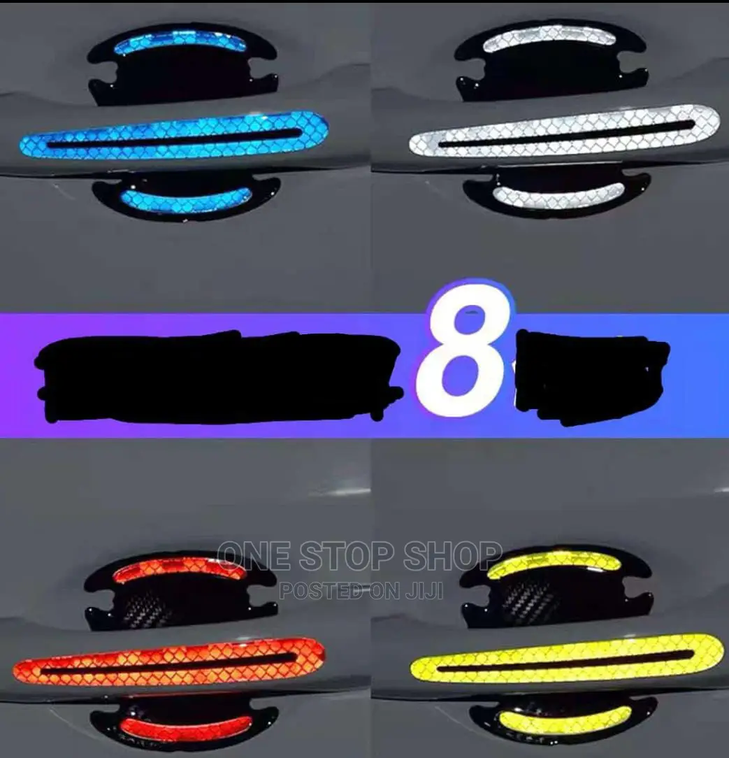 Different Colors Reflective Door Handle and Bowl Stickers