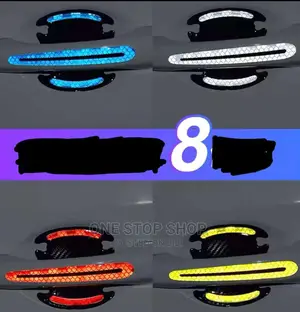 Different Colors Reflective Door Handle and Bowl Stickers