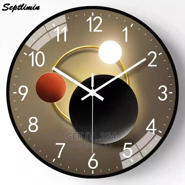 27cm Art Sun Wall Clock - main view