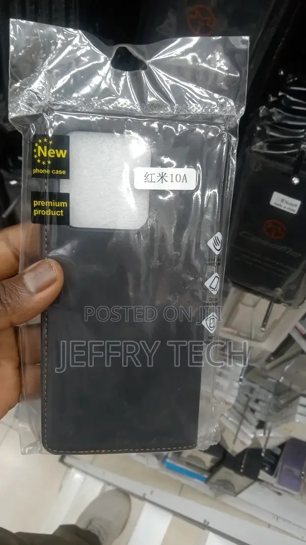 Redmi 10A Flip Case | Premium Leather Finish Flip Cover | Wi