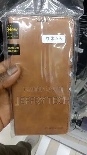 Redmi 10A Flip Case | Premium Leather Finish Flip Cover | Wi