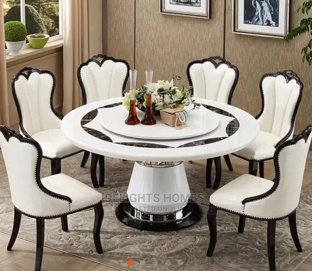 6 Seater Marble Dining Table - thumbnail 2