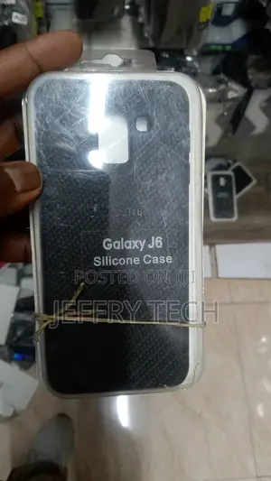 Back Cover for Silicone Case Samsung Galaxy J6-2018 (Black,