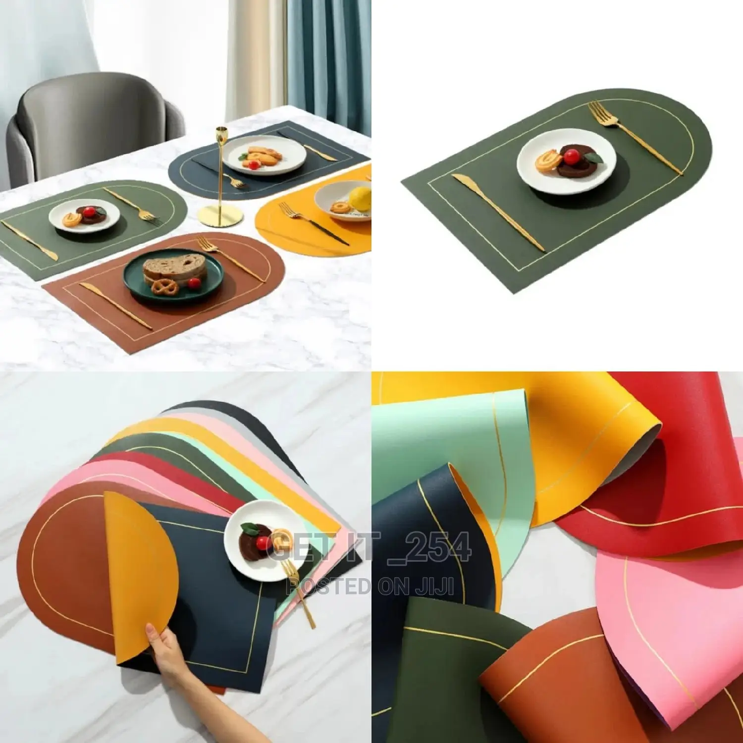 Nordic Double Sided Leather Anti-Slip Table Mats