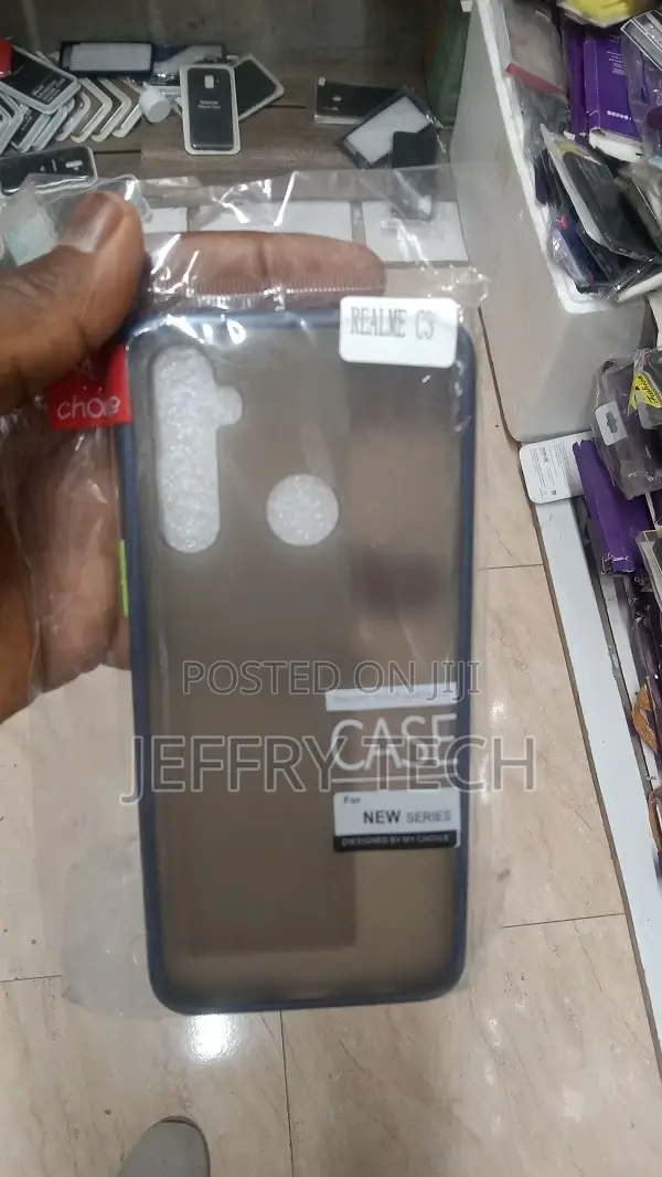 Silicone Back Cover for Realme C3 -RMX2027 - Black