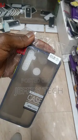 Silicone Back Cover for Realme C3 -RMX2027 - Black
