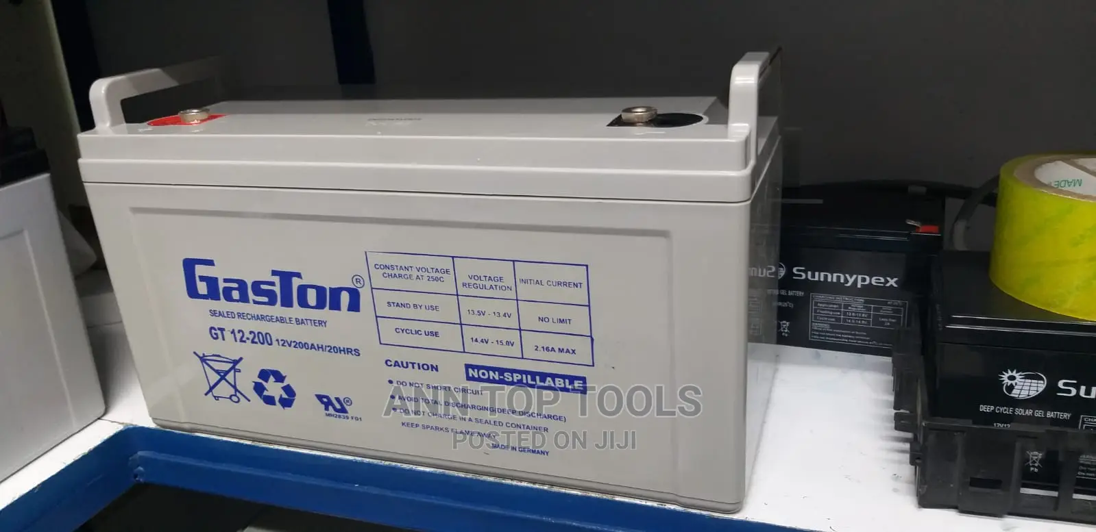 Gaston 200AH Maintenance Free Battery