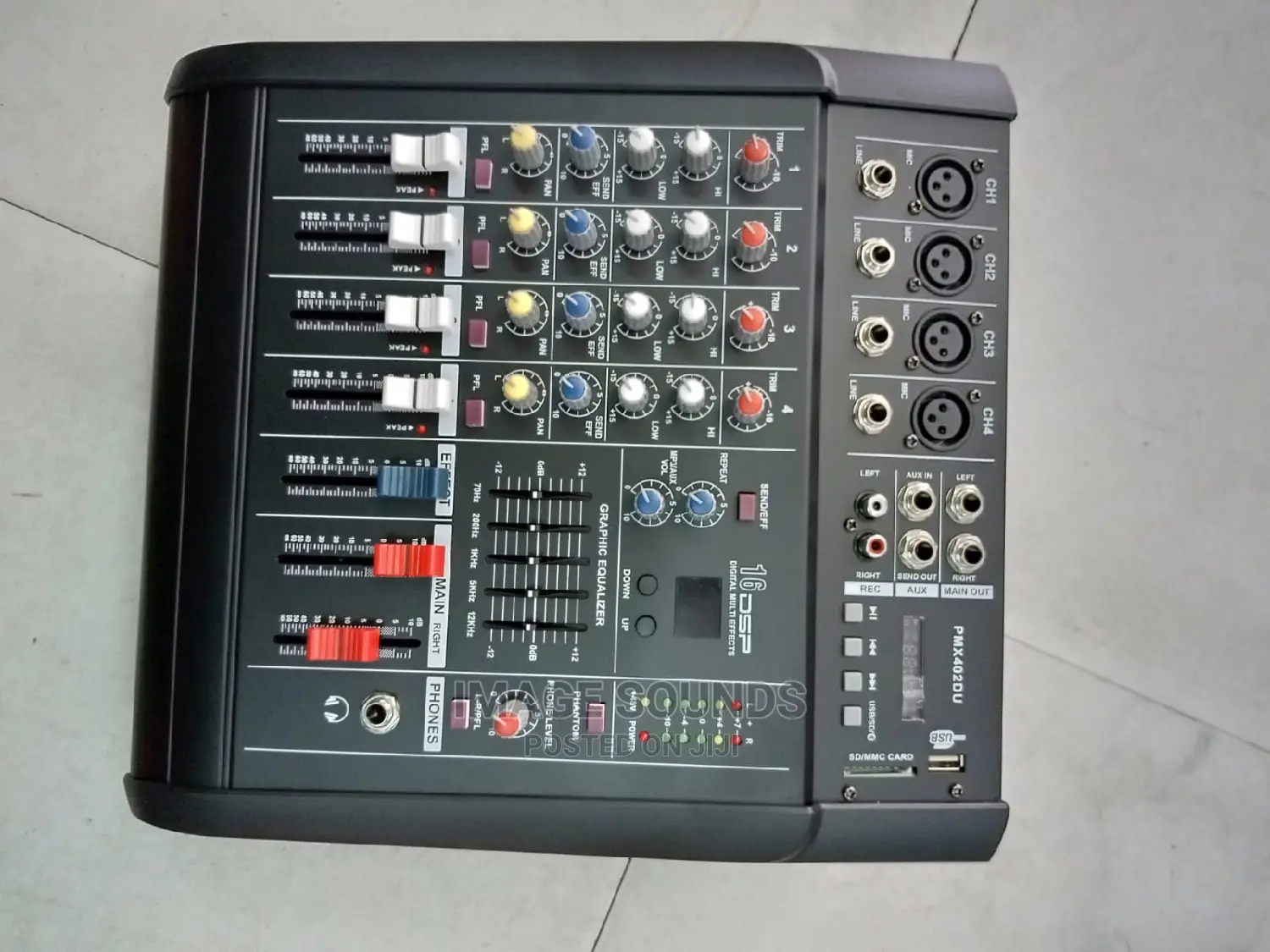 Powered Mixer PMX402- 4channel