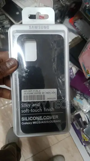 Back Cover for Samsung Galaxy M02s/ F02s ( Silicone|Black )