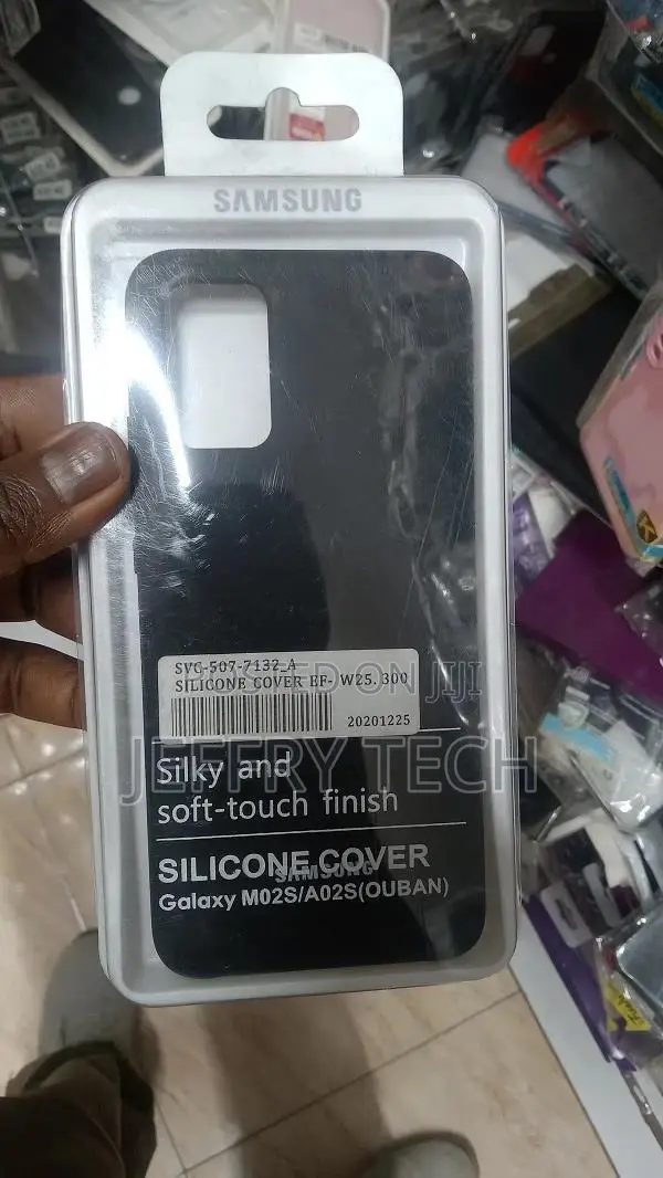 Back Cover for Samsung Galaxy M02s/ F02s ( Silicone|Black )