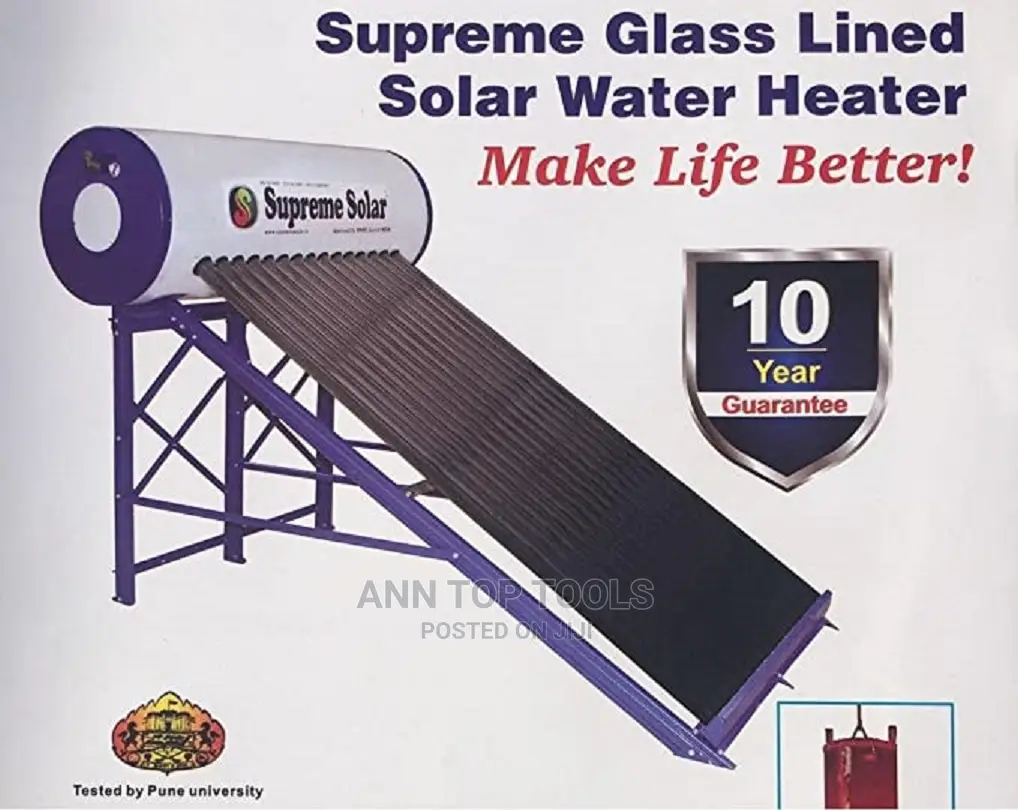 SUPREME INDIA SOLAR HEATER Non Pressurized - Glass Line 165l