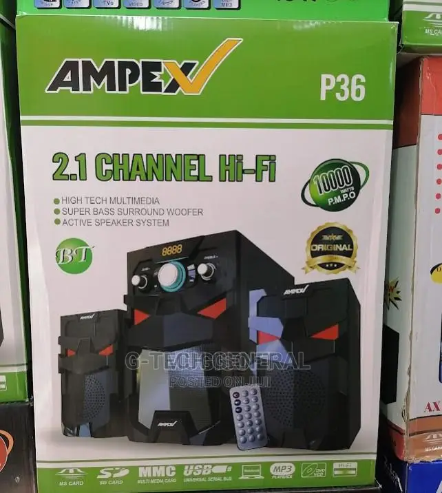 Ampex P36 Supersound Subwoofer 2.1 FM/BT/USB