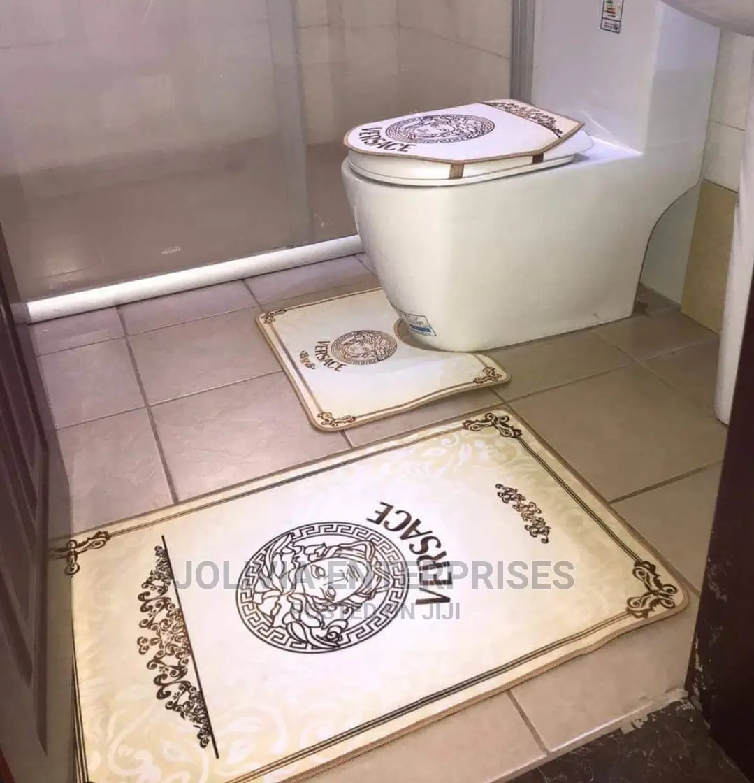 Designer Toilet Set Mat ( 3 Pcs)