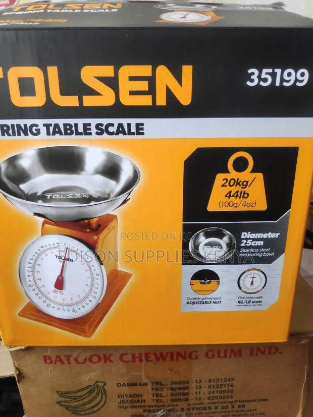 Tolsen Spring Table Scale Weighing Scale 20kg Kitchen Scale - thumbnail 4