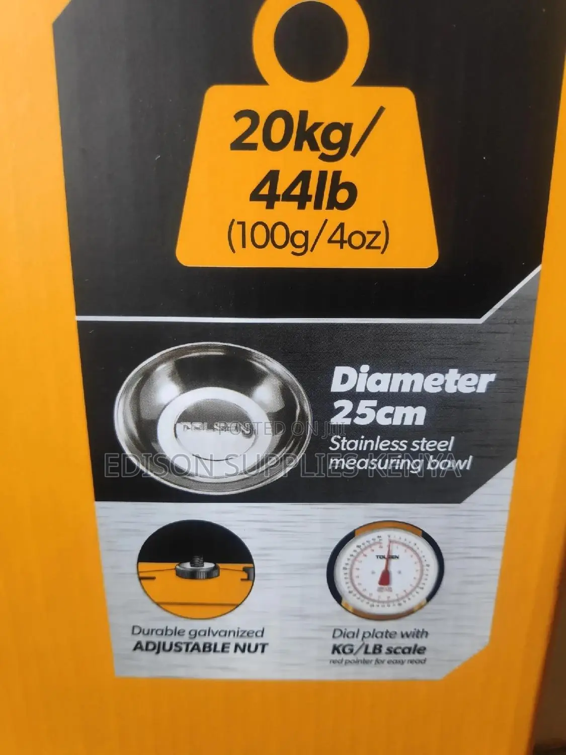 Tolsen Spring Table Scale Weighing Scale 20kg Kitchen Scale
