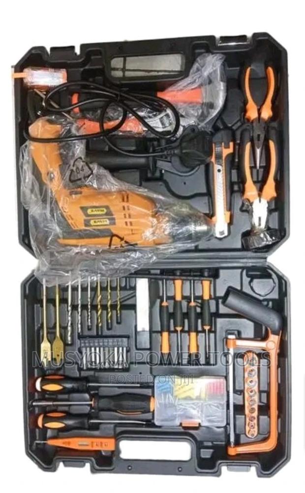 117 Pcs TOOLSET and P0WERFUL 750 WATTS DRILL Set
