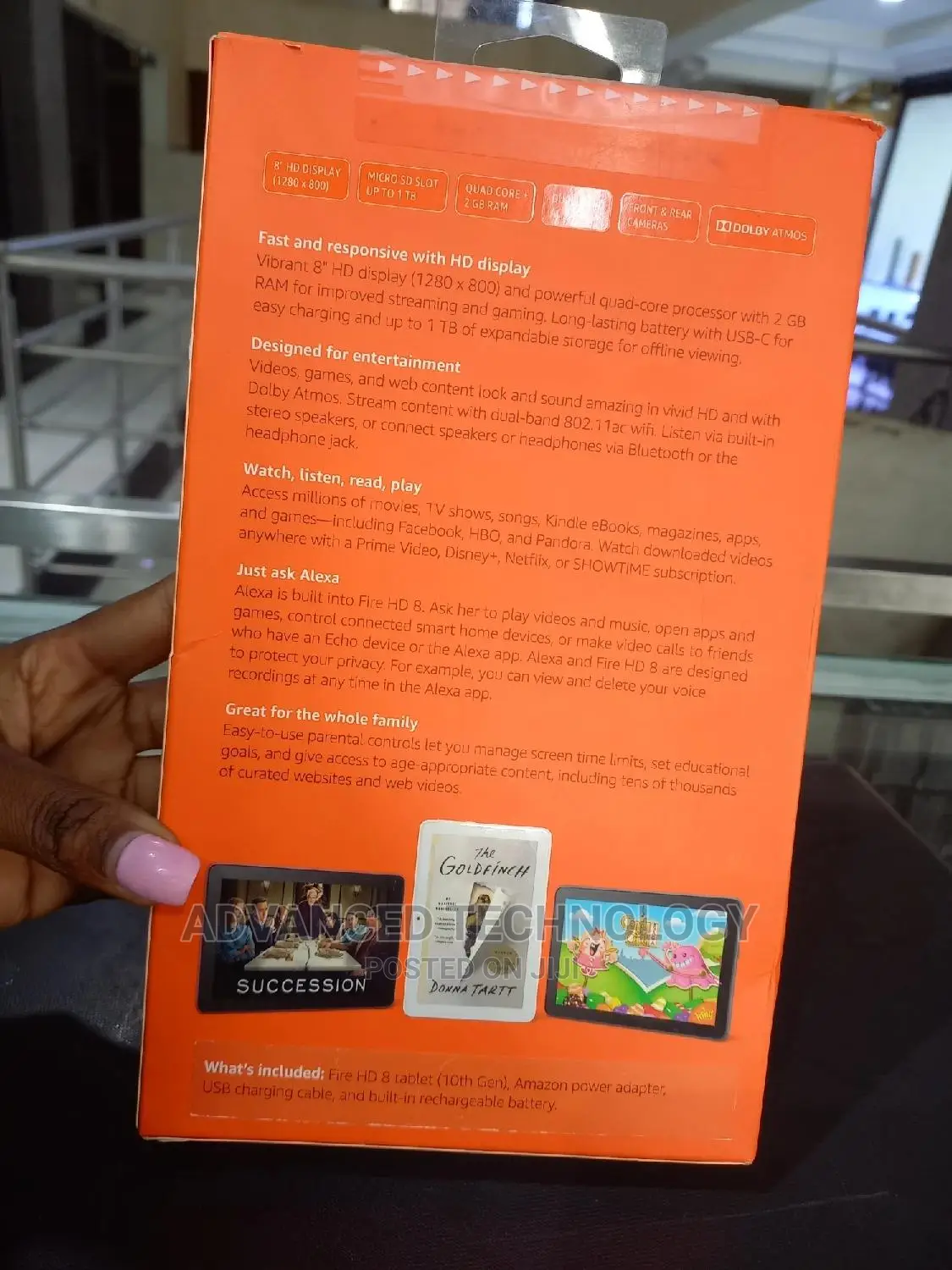 New Amazon Fire HD 8 64 GB Black