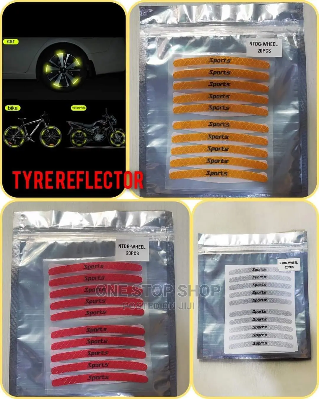 Different Colors Reflective Tyre Stickers